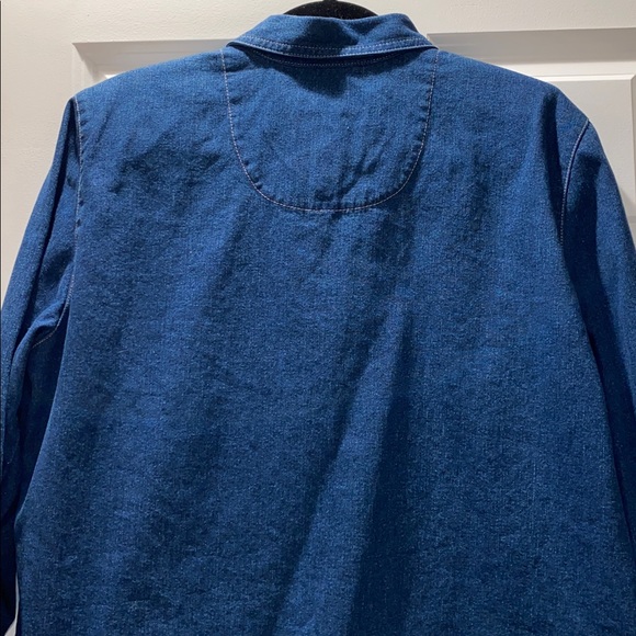 Vintage Koret Embellished Heart Denim Jacket size L - Picture 8 of 10